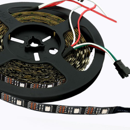 WS2801 DC5V Series Flexible LED Strip Lights, Programmable Pixel Full Color Chasing, Indoor Use, 160LEDs 16.4ft Per Reel By Sale WS2801 DC5V Series Flexible LED Strip Lights, Programmable Pixel Full Color Chasing, Indoor Use, 160LEDs 16.4ft Per Reel By Sale